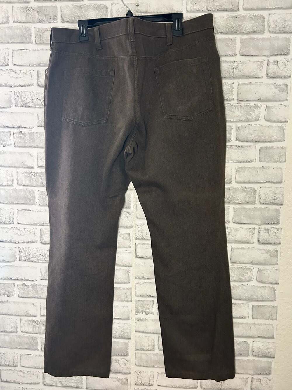 Kenneth Cole New York Men's Brown Five-Pocket Straight Leg Pants - Picture 4 of 4